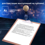 Доска-планшет формат большой (320х460 мм) А3 BRAUBERG "Eco" с прижимом МДФ 3 мм СВЕТЛО-КОРИЧНЕВАЯ (2 штуки в упаковке)