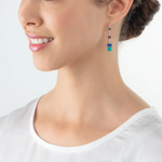 Серьги Coeur de Lion Turquoise-Purple 2838/20-0608