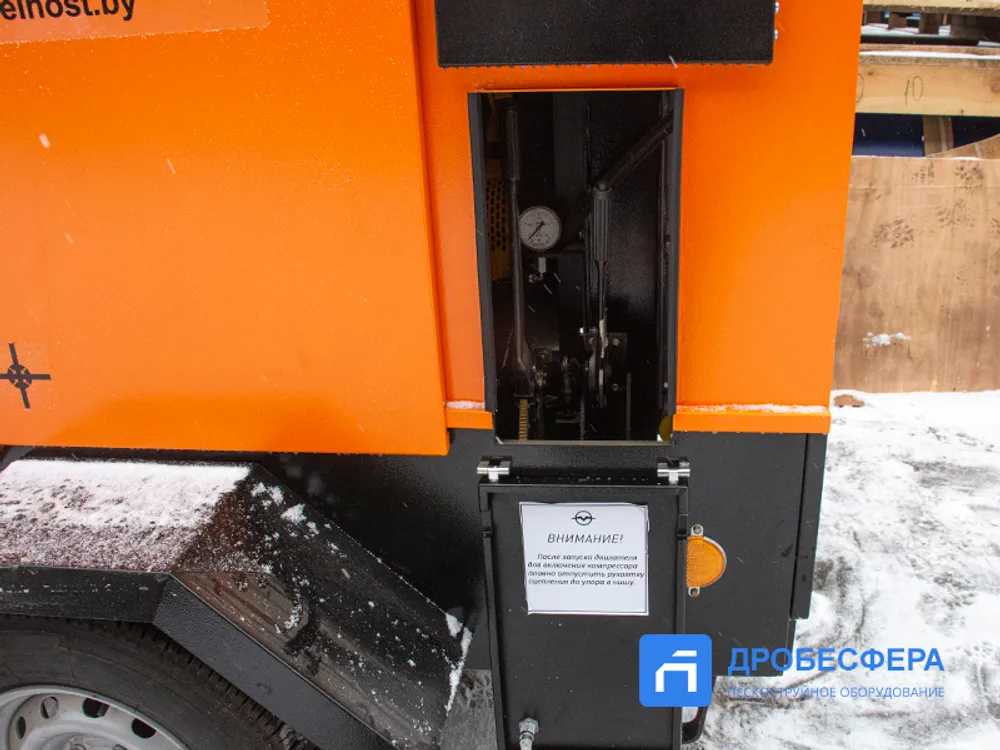 Дизельный винтовой компрессор ММЗ-ПВ 6/0,7 на шасси