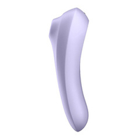 Сиреневый вакуум-волновой вибромассажер 17,9см Satisfyer Dual Pleasure