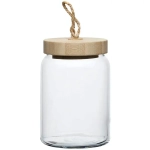 Банка для продуктов стеклянная 860мл «Вуди» 43583B