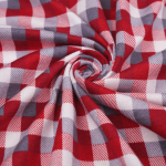 Кулирная гладь с рисунком, 100% хлопок, 180 гр/м2, серый/красный (20730)