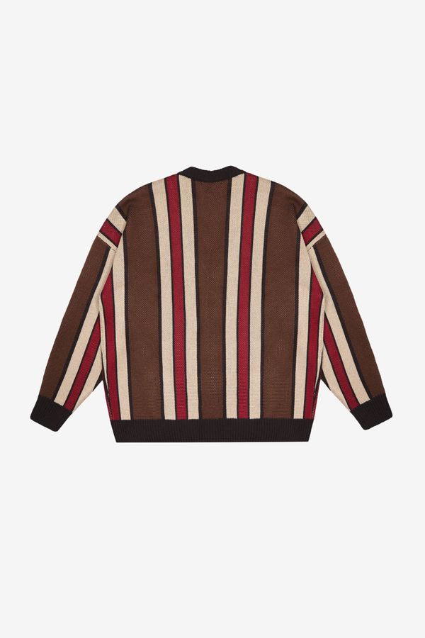 Кардиган Shadow Stripes коричневый - фото 2