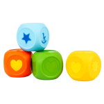 Набор игрушек для купания "Кубы" ПВХ, в сетке (Играем Вместе)