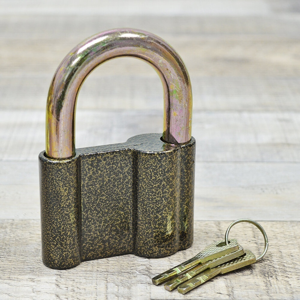 Замок навесной 100мм*80мм 3 ключа Чезам (Орёл), ВС3-80А