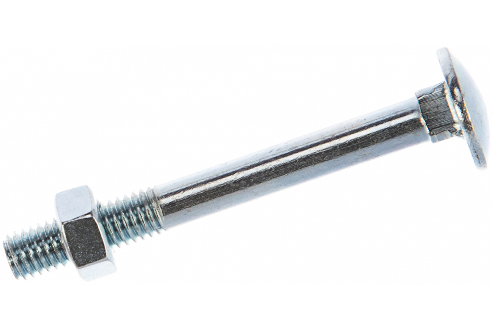 БОЛТ МЕБЕЛЬНЫЙ ELEMENT DIN603 С ГАЙКОЙ ОЦИНК 8Х70 4ШТ 2136