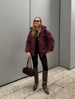 Пуховик Бургунди