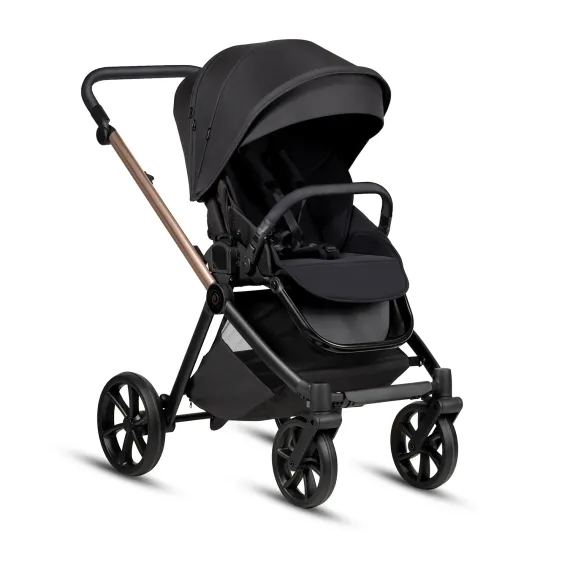 Коляска 2 в 1 Tutis Mio 3+ Black Edition Rose Gold