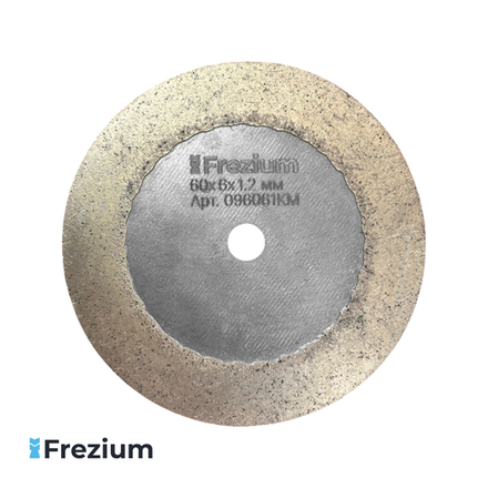 Диск алмазный для гравера по камню, керамограниту, плитке, керамике "Frezium" 60x6x1.2 мм; 096061KM