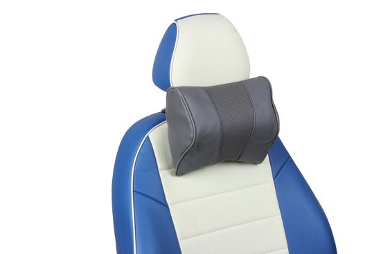 Автомобильная подушка под шею из натуральной кожи