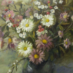 Винтажная картина «Натюрморт с цветами»