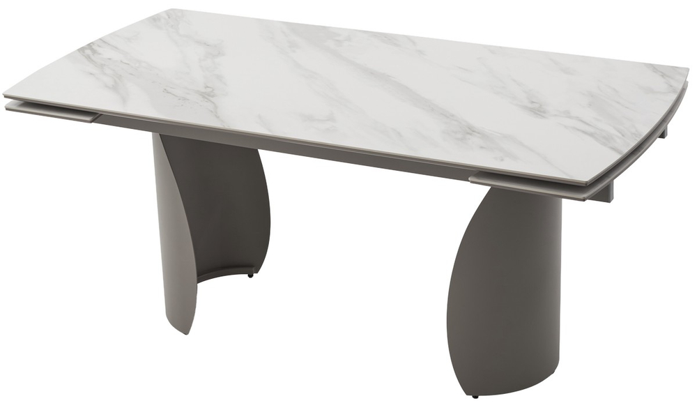 Стол М-City DISAUR Ольхон 180 Белый мрамор Активный, керамика, Латте каркас