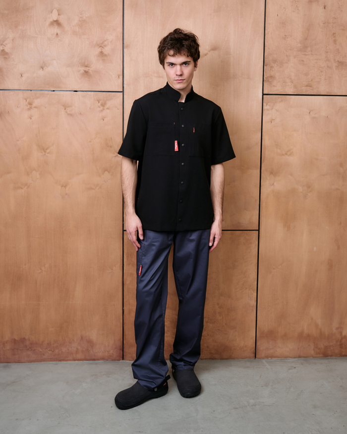 Топ медицинский унисекс Хэритаж, черный