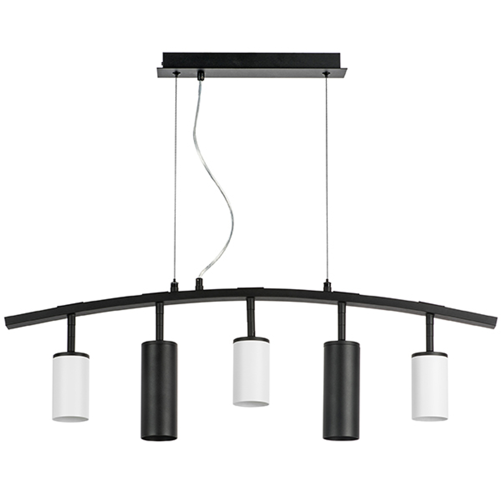 LR735363872 Люстра RULLO 5х50W GU10 ЧЕРНЫЙ/БЕЛЫЙ (571735+214436-3+214487-2)