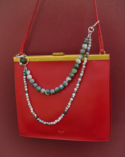 Подвес из мохового агата