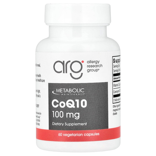 Metabolic Maintenance, коэнзим Q10, 60 вегетарианских капсул