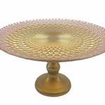 Тарелка на ножке 28см «Барокко голд»