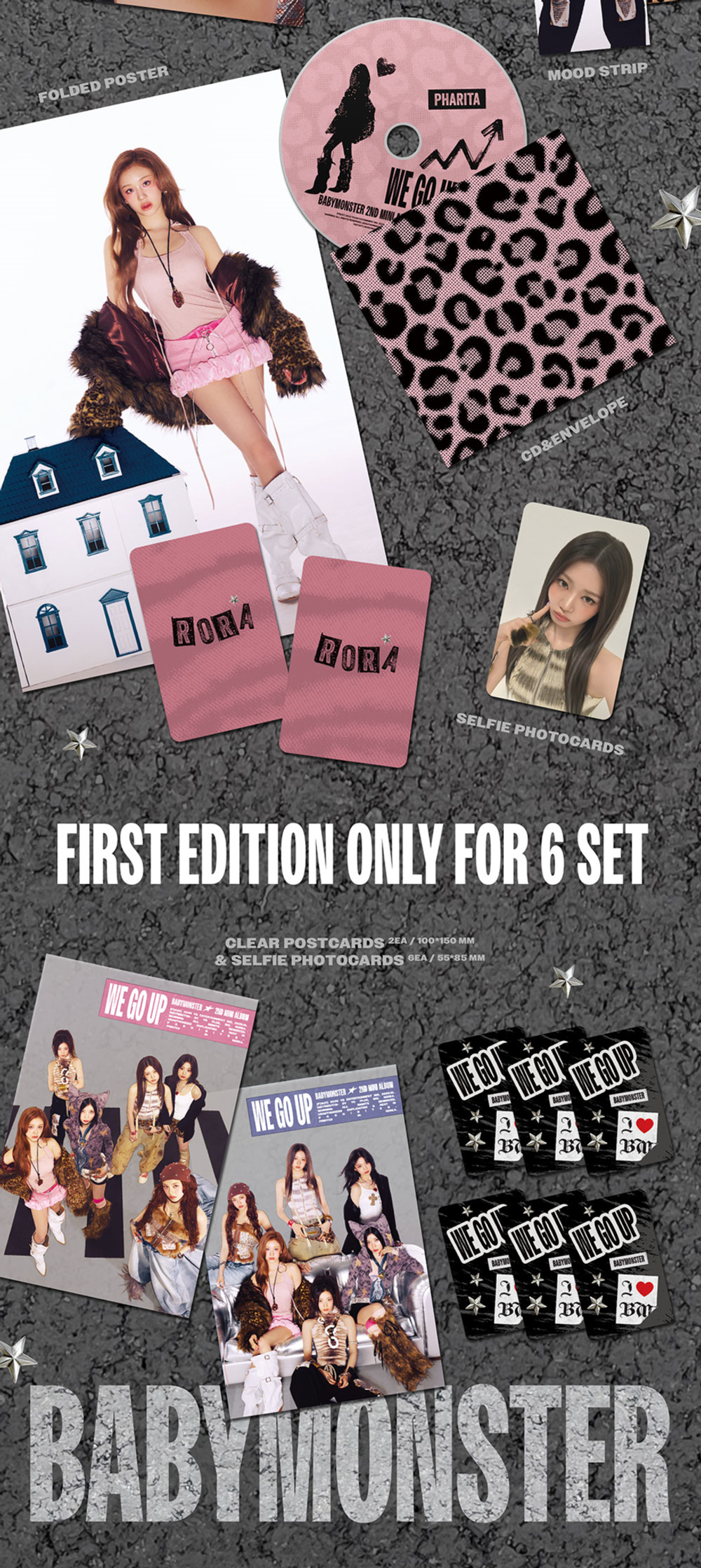 Альбом BABYMONSTER - 2nd MINI ALBUM WE GO UP (PATTERN Ver.)
