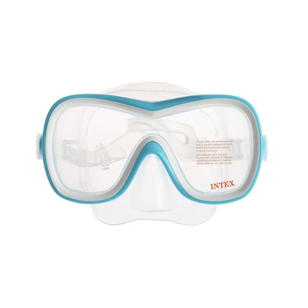 Маска для плавания от 8 лет Intex 55978 Wave Rider, оранжевая подводная маска для ныряния и снорклинга