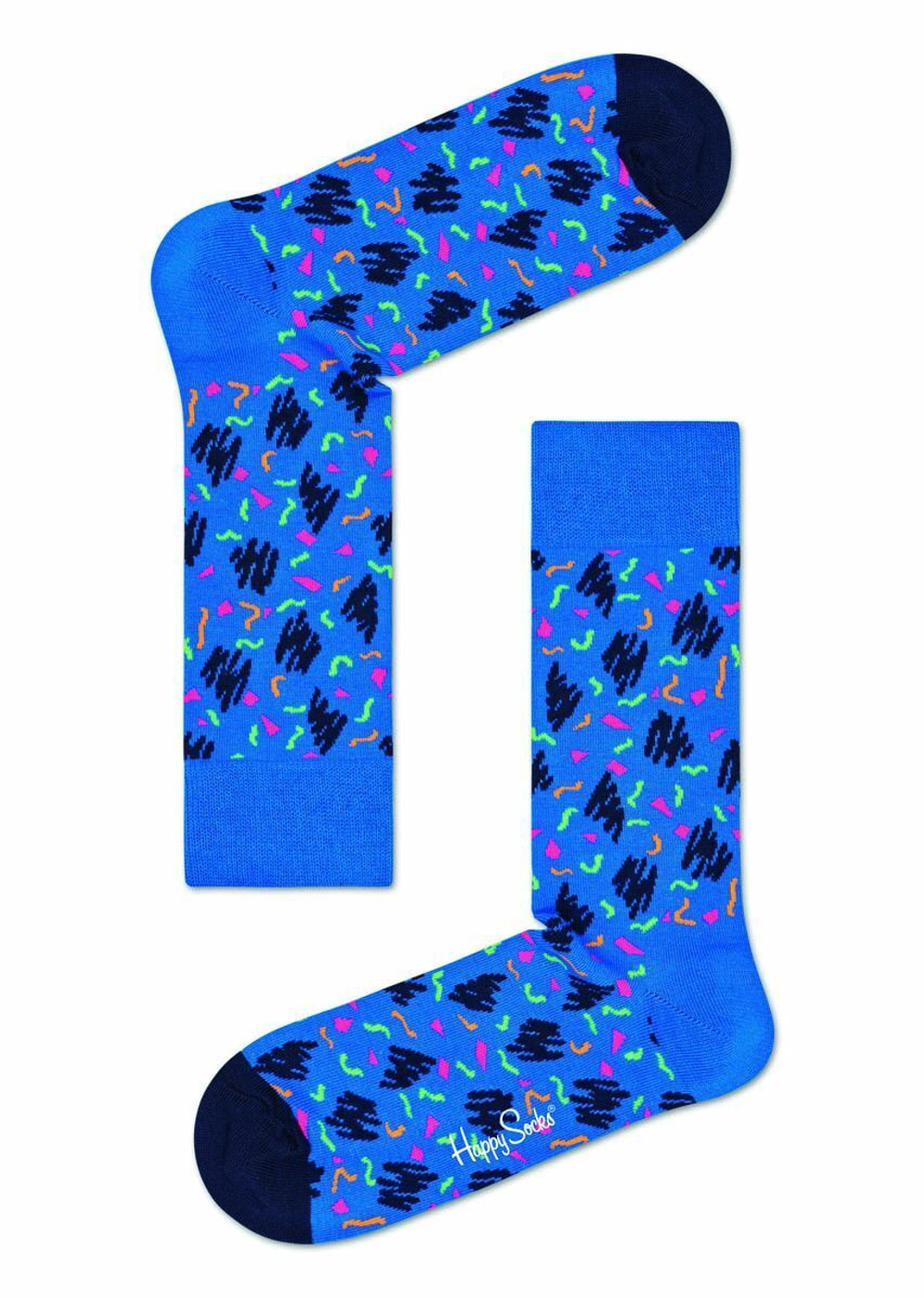 Носки унисекс Sketch Sock с росчерками (Размер: 29) (Цвет: черный)