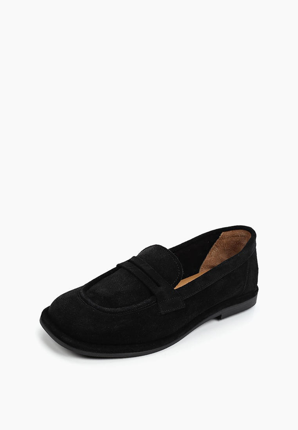 Лоферы // Lia // Black // Suede