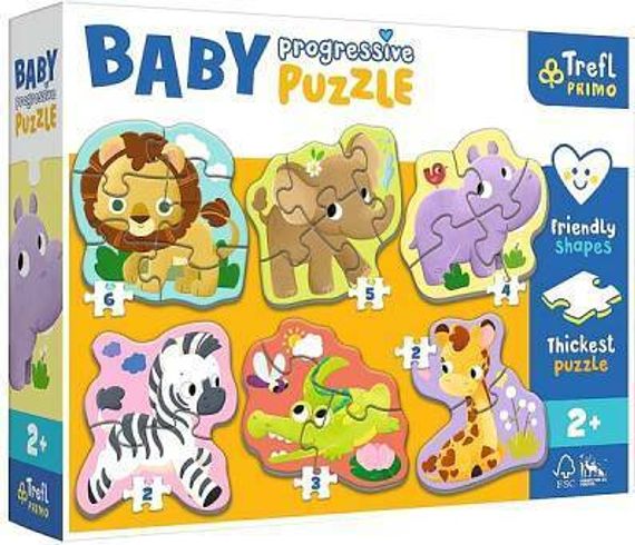 Puzzle &quot;Baby Progressive&quot; - Safari / Trefl_FSC Mix 70%