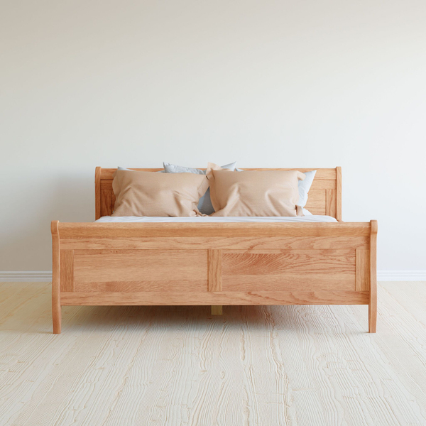 Кровать двуспальная 160х200 Мелания с ящиками, деревянная, из дуба