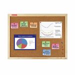 Доска пробковая 45*60, Brauberg Wood, деревяная рамка