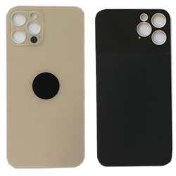 Задняя крышка для Apple iPhone 12 Pro Золото (стекло, широкий вырез под камеру)