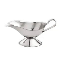 Соусник 110 мл 14,2*7,4 см h6,7 см овальный на подставке с ручкой нерж. P.L. Proff Cuisine