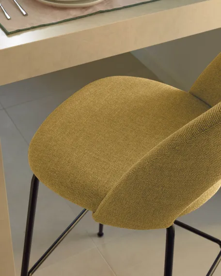 Полубарный стул Mahalia 63 см горчичный