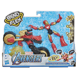Avengers Bend and Flex F0244  - Автомобиль Мотоцикл 2 в 1 + Фигурка Железного человека 15 см
