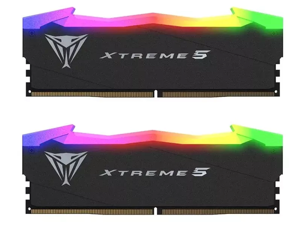 Оперативная память 48GB (24GBx2) Patriot Viper XTREME 5 RGB PVXR548G80C38K, 8000MHz, CL38, UDIMM, KIT RTL