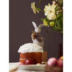 Декор пасхальный из фарфора easter bunny из коллекции essential, 7,7х6,9x17 см