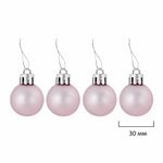 Шары новогодние ёлочные "Elegant Pink" 77 предметов, розовый/белый, ЗОЛОТАЯ СКАЗКА, 591715