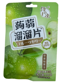 Конжаковое желе со вкусом Яблока и Клубники 100 г * 2 шт