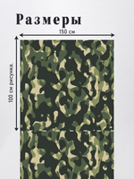 Оксфорд с принтом 2 метра №2 240 D