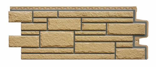 Фасадная панель Grand Line Камелот Премиум Горчичная 0,39м2