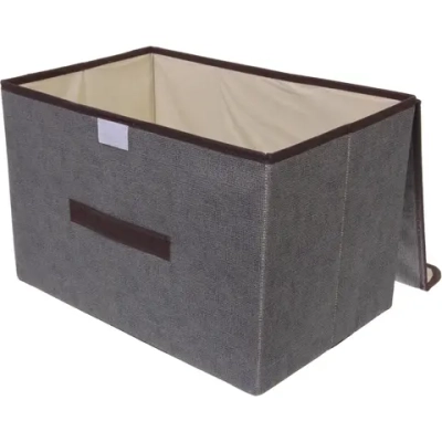 Короб - органайзер складной стеллажный для хранения вещей «ДОМания», цвет серый, 37*24*24см (лейбл)