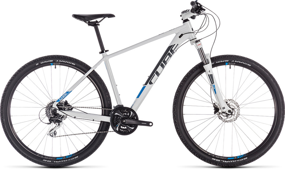 Велосипед CUBE 2019 AIM RACE 27.5  white´n´blue  16"