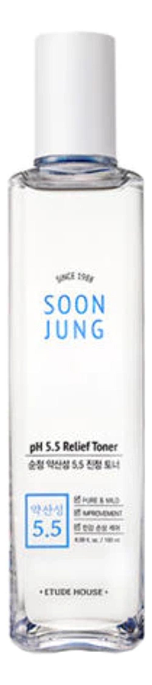 Etude House Тонер регенерирующий для чувствительной кожи - Soon jung pH 5.5 relief toner, 180мл