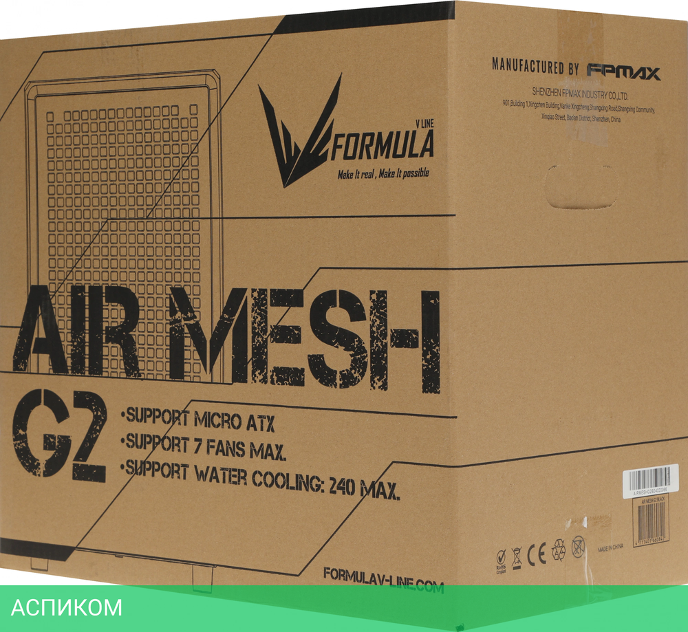 Корпус Formula Air Mesh G2 без БП черный