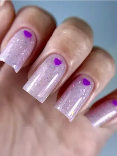 Жидкий полигель №14 для ногтей светоотражающий с юкки 15мл