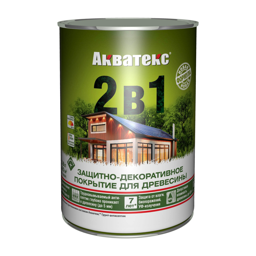 Акватекс 0,8л 2 в 1 венге