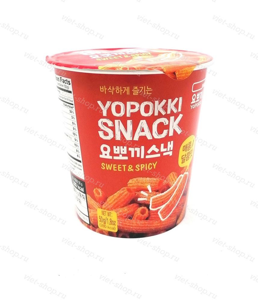 Снэк стро-сладкий вкус YOPOKKI SNACK SWEET&amp;SPICY, Корея, 50 гр.