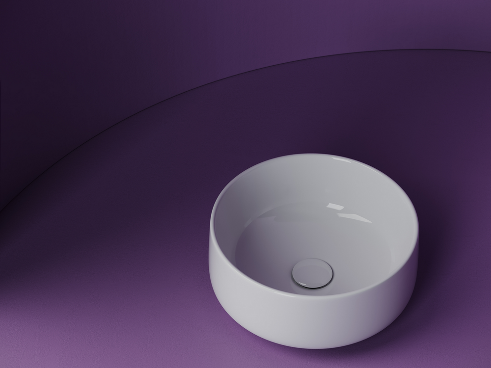 Умывальник чаша накладная круглая Element 355x355x150мм