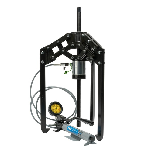 Hydraulically-assisted heavy duty jaw puller with Hydraulic pump with large oil container TMHP 30/350