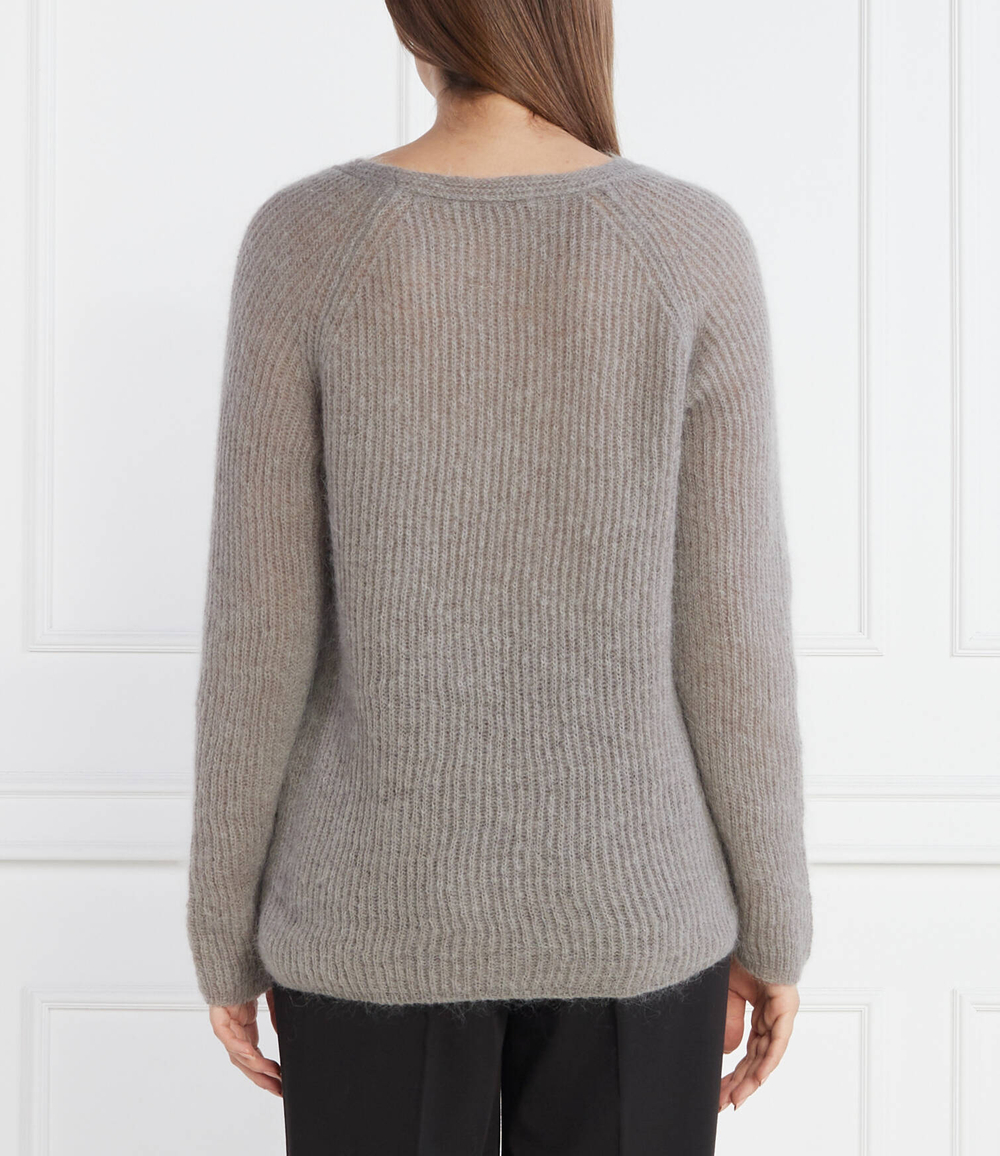 Хлопковый свитер Max Mara Leisure - серый(336608366)
