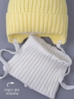 Шапка детская осенняя вязаная и снуд