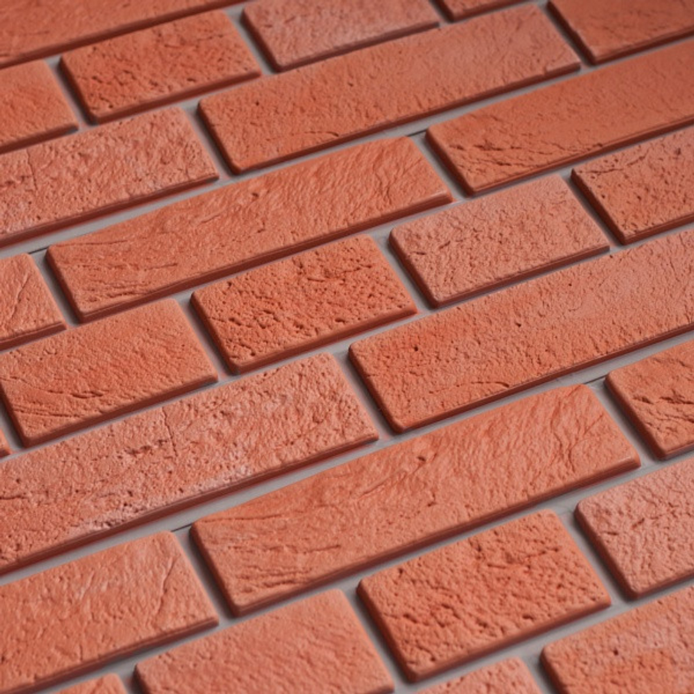 Панель фасадная Доломит Кирпич Славянка красный 1850х210 мм